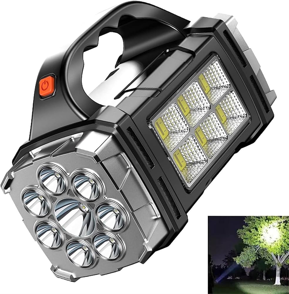 LINTERNA RECARGABLE: CARGA SOLAR/USB