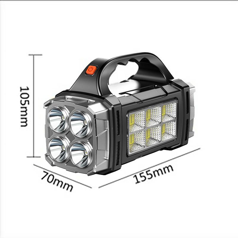 LINTERNA RECARGABLE: CARGA SOLAR/USB