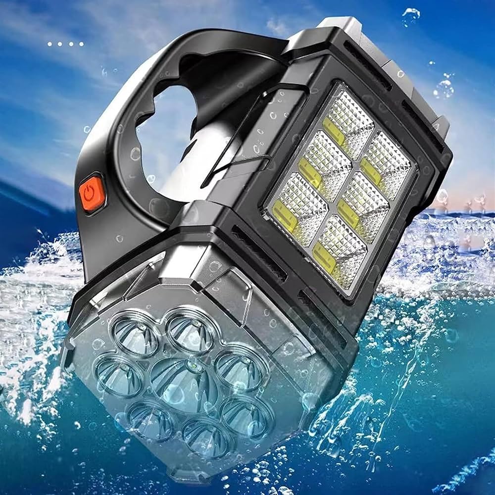 LINTERNA RECARGABLE: CARGA SOLAR/USB