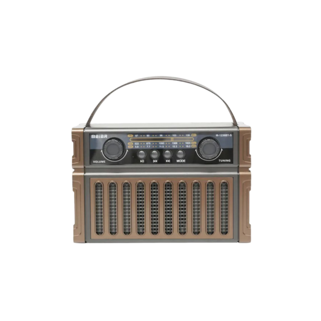 PARLANTE MEIER M-1236BT-S  BLUETOOTH/RADIO/USB/SD