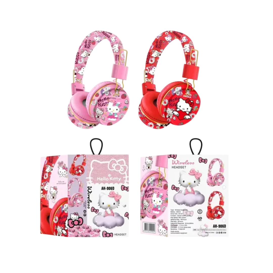 AUDIFONO HELLO KITTY  BLUETOOTH/RADIO FM/SD