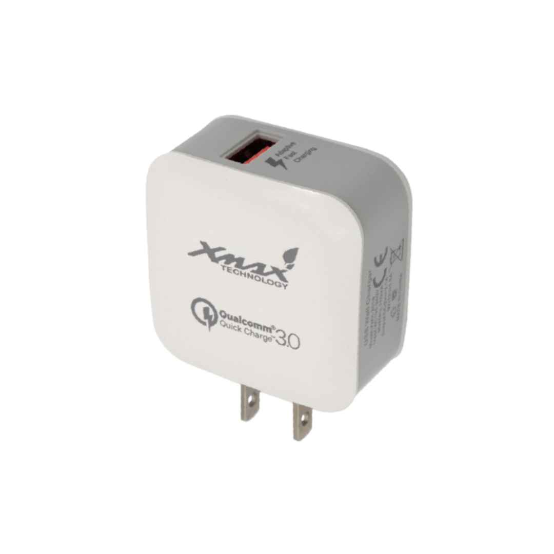 CARGADOR DE PARED TIPO C -  1 PUERTO USB - 3.0 AMPERIOS