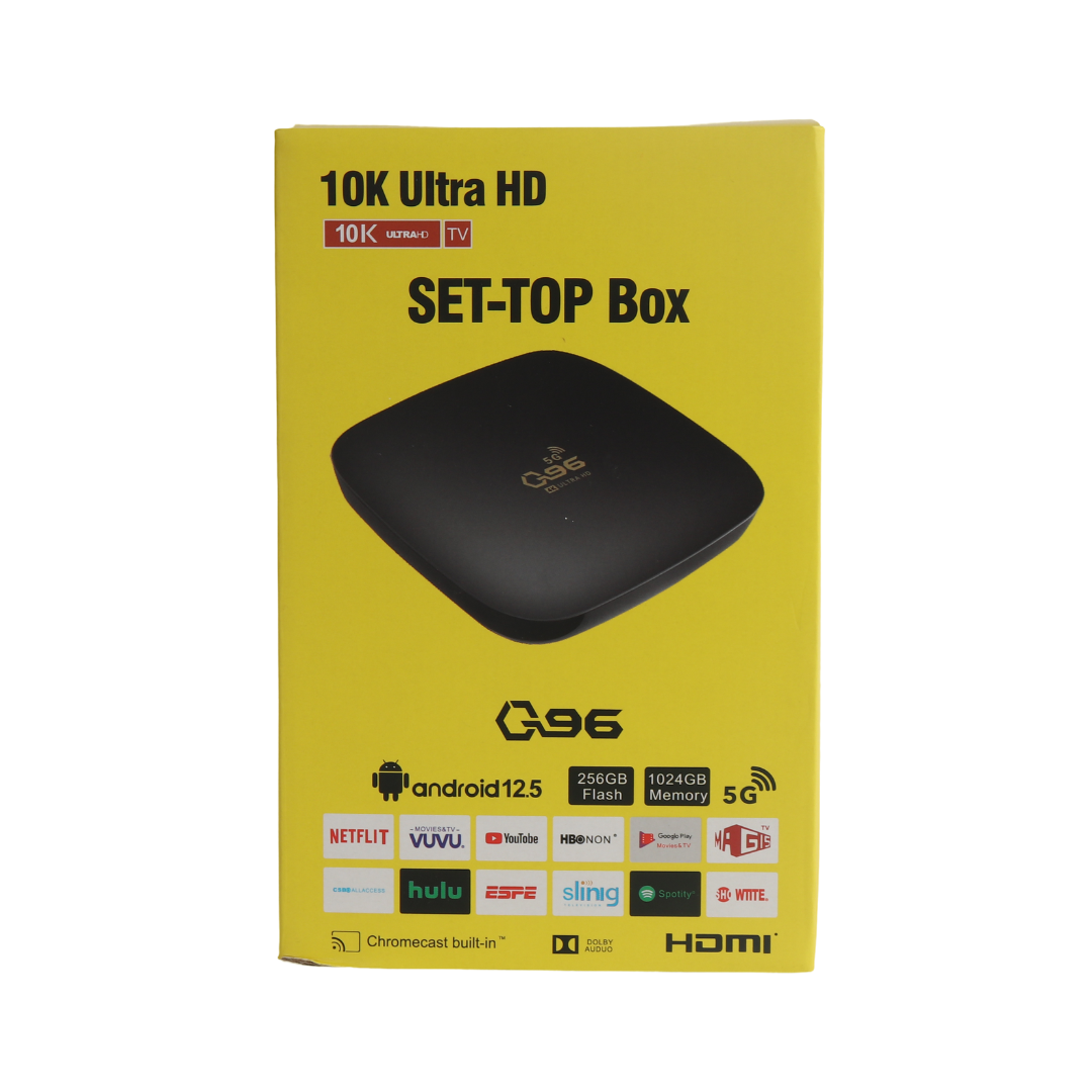 TV BOX MEGA 512G+1TB AMARILLO/  WATCH ONN/ OK GOOGLE