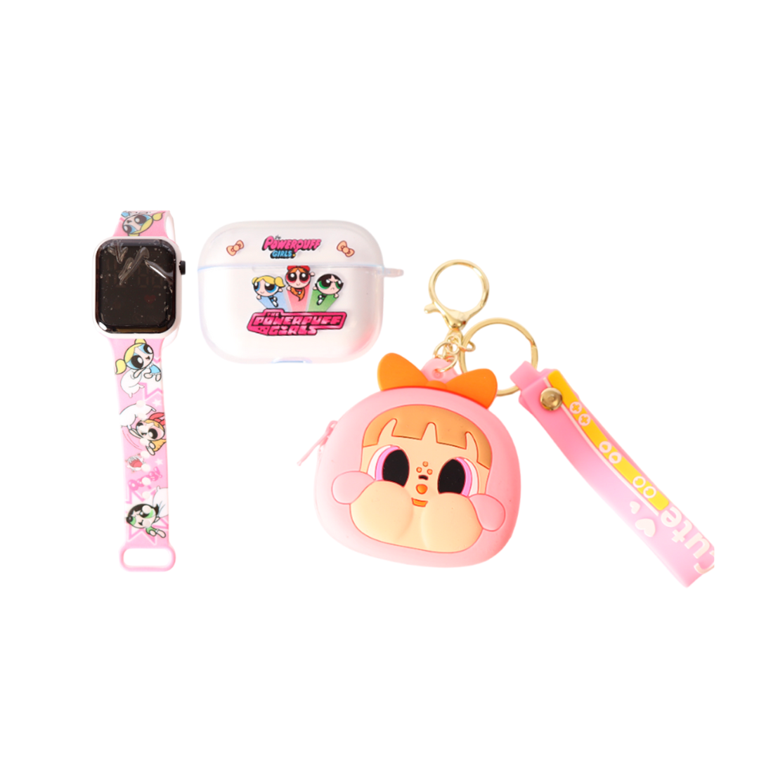 AURICULARES INALÁMBRICOS + RELOJ   LAS CHICAS SUPERPODEROSAS