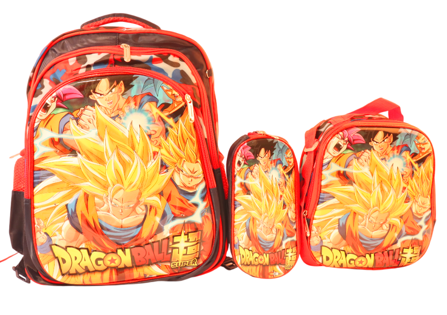 MOCHILA 3PCS  VARIOS DISEÑOS 3D PARA NIÑO