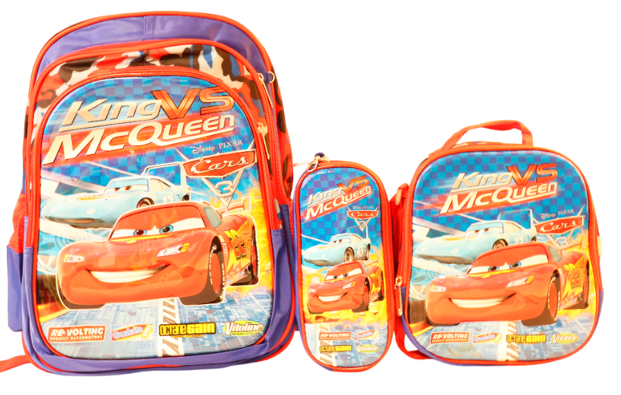 MOCHILA 3PCS  VARIOS DISEÑOS 3D PARA NIÑO