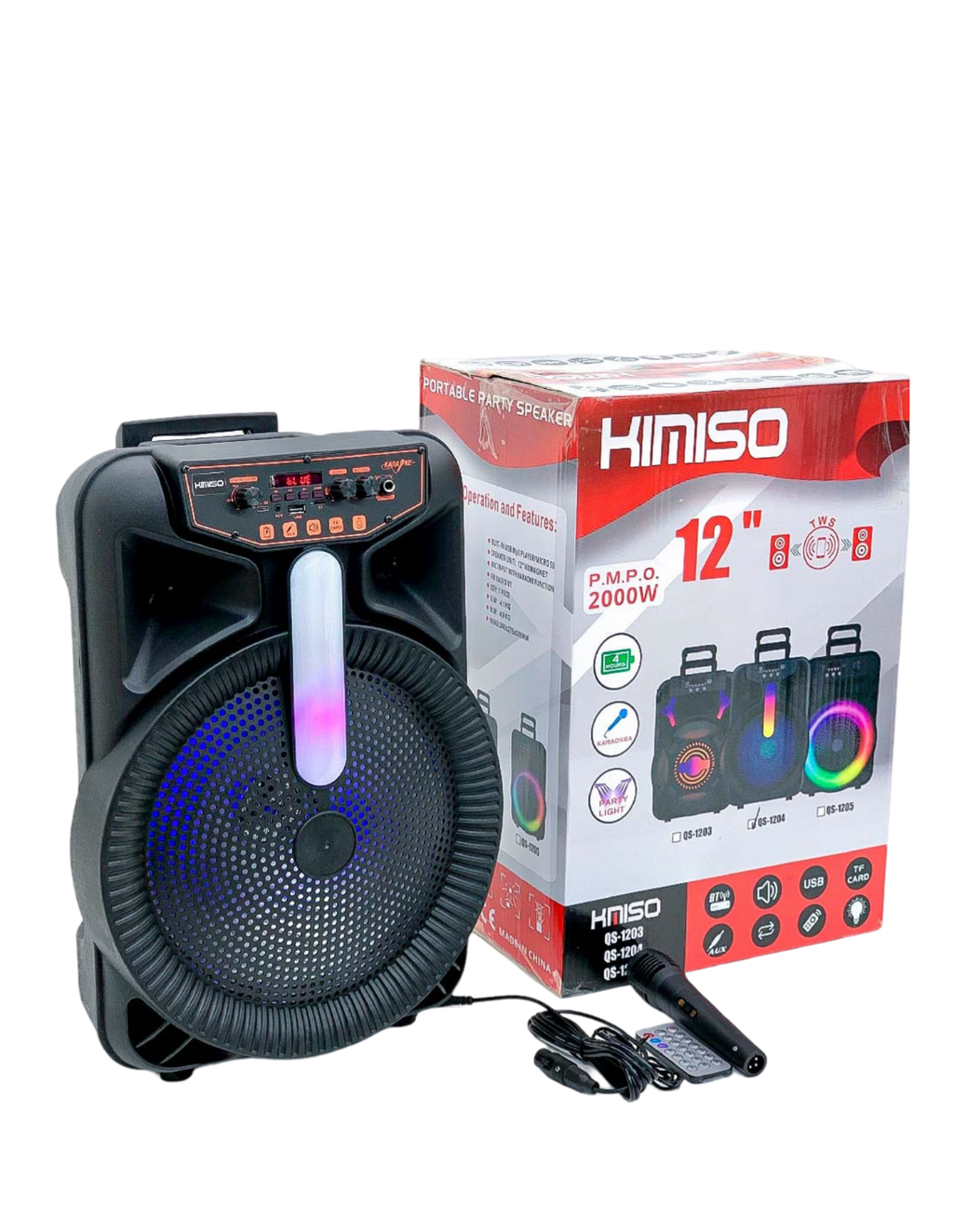 PARLANTE KIMISO QS-1204  BLUETOOTH/RADIO/USB/SD