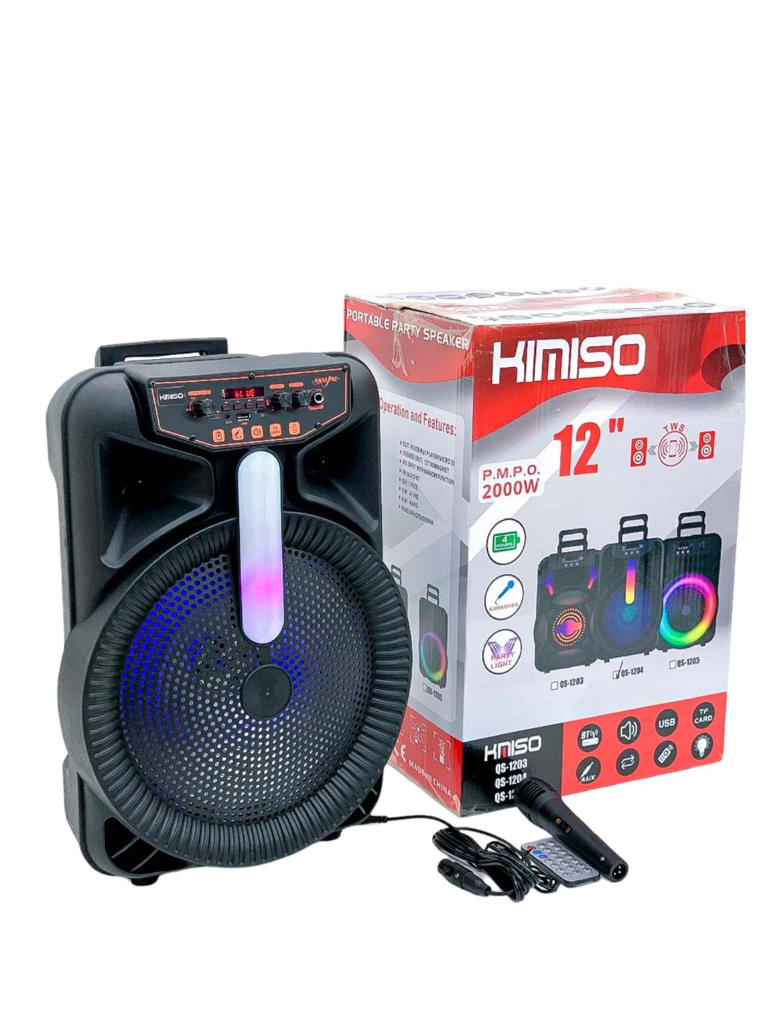 PARLANTE KIMISO QS-1204  BLUETOOTH/RADIO/USB/SD